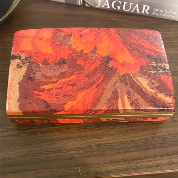 Vintage Red and Orange Jewelry Organizer - Picture 1 of 10